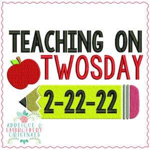 3177 Teaching on Tuesday Embroidery Design