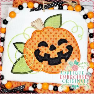 3217 Jack O Lantern Pumpkin Halloween Applique Design
