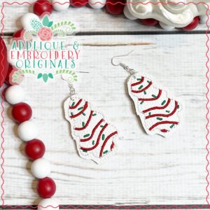 3235 Tree Cake Earrings In-The-Hoop Design