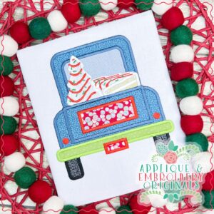 3240 Cake Tree Truck Applique Design