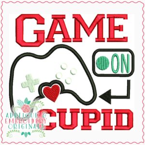 3243 Game on Cupid Applique Design