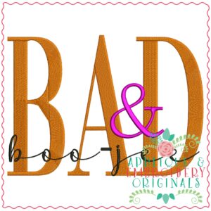 3355 Bad & Boo Jee Embroidery Design