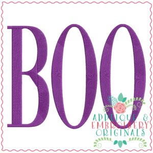 3357 BOO Embroidery Design