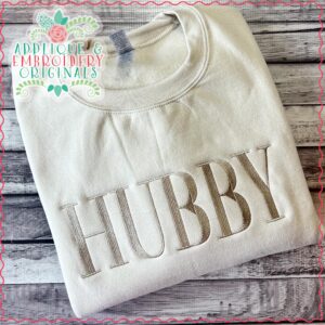 3257 Hubby Embroidery Design