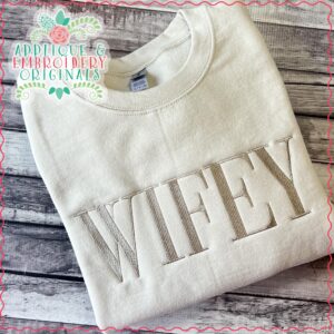 3258 Wifey Embroidery Design