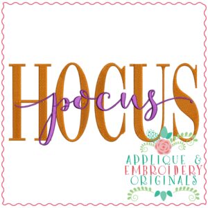 3360 Hocus Pocus Embroidery Design