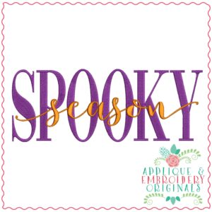 3362 Spooky Season Embroidery Design