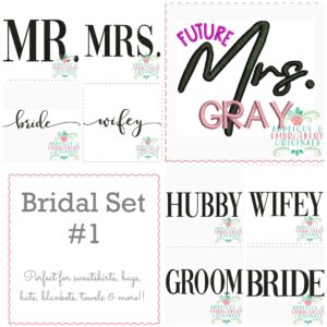 3264 Bridal Embroidery Set #1