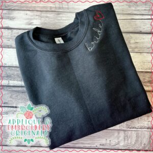 3265 Bride Curve Heart Embroidery Design