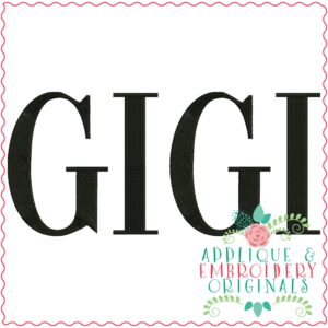 3275 Gigi Embroidery Design