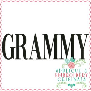 3277 Grammy Embroidery Design
