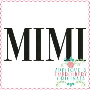3280 Mimi Embroidery Design