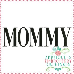 3282 Mommy Embroidery Design