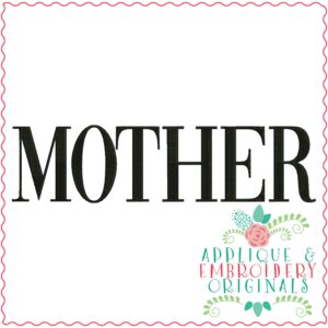 3283 Mother Embroidery Design