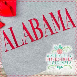 3301 Alabama Embroidery Design