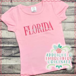 3308 Florida Embroidery Design