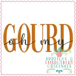 3371 Oh My Gourd Embroidery Design