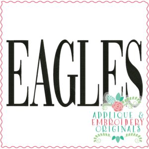 3379 Eagles Embroidery Design