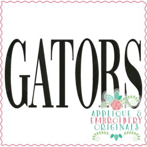 3381 Gators Embroidery Design