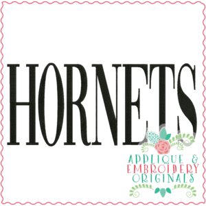 3383 Hornets Embroidery Design