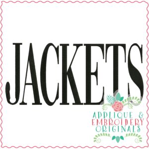 3386 Jackets Embroidery Design