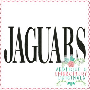 3387 Jaguars Embroidery Design