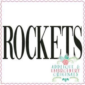 3397 Rockets Embroidery Design