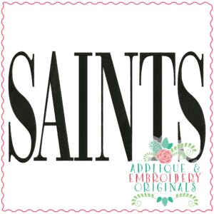 3398 Saints Embroidery Design