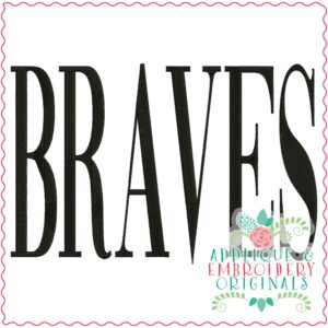 3404 Braves Embroidery Design