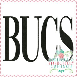 3406 Bucs Embroidery Design