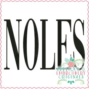 3410 Noles Embroidery Design