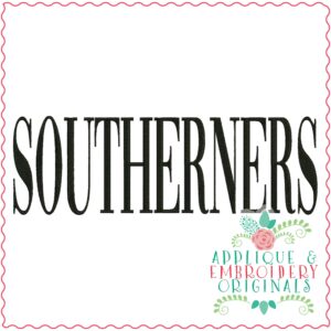 3413 Southerners Embroidery Design