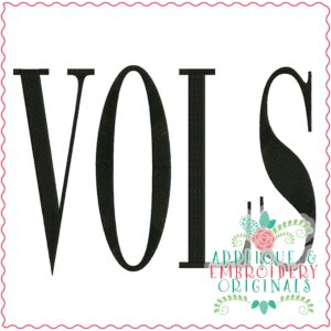 3416 Vols Embroidery Design