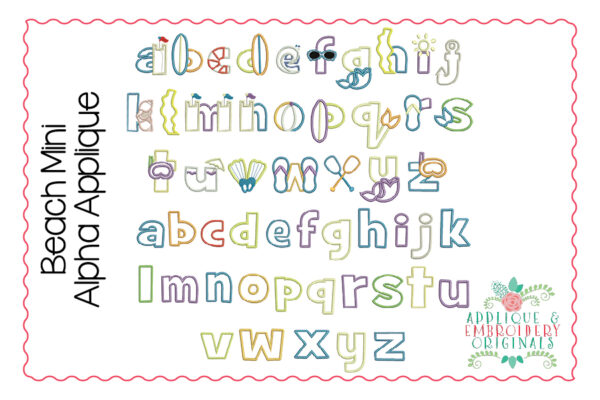 345 Beach Mini Alpha Font - Image 2