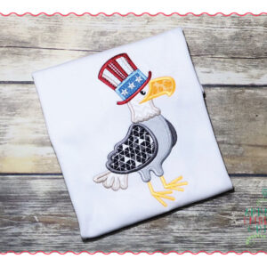350 American Eagle 4th July Applique Design