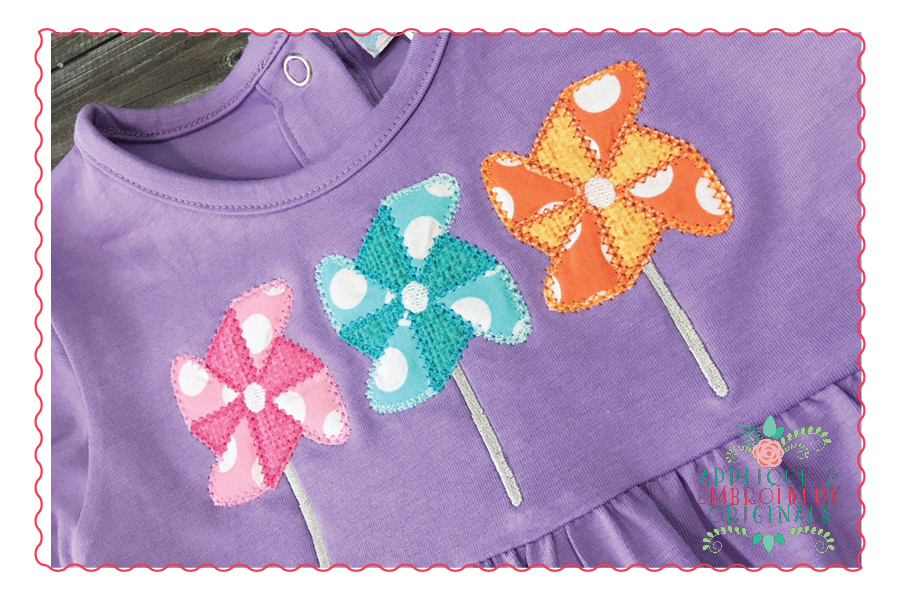 AEO 358 Pinwheel Trio Vintage Stitch