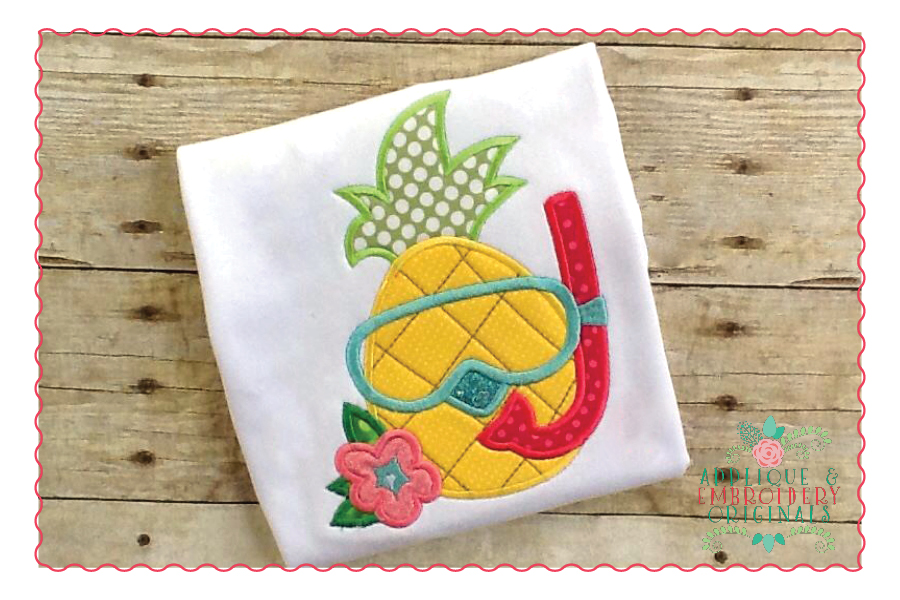 AEO 391 Pineapple Scuba Mask Girl 1