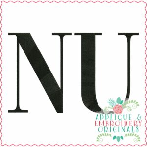 3972 NU Word Art Embroidery Design
