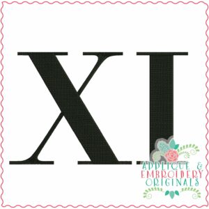 3973 XI Word Art Embroidery Design