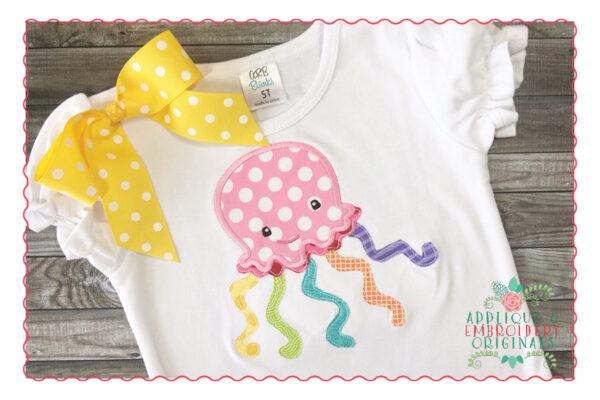 399 Jellyfish Applique Design - Image 2
