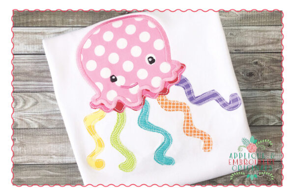 399 Jellyfish Applique Design