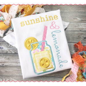 403 Sunshine and Lemonade Applique Design