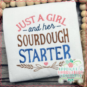 4032 Just a Girl Embroidery Design