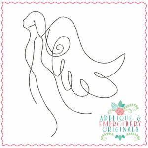 4039 Angel Wings Embroidery Design