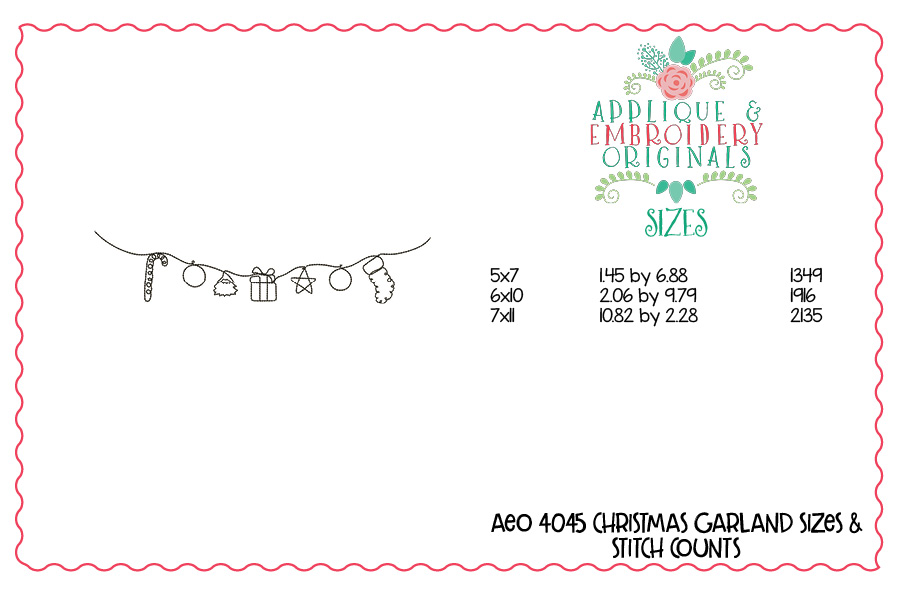 AEO 4045 Christmas Garland Image