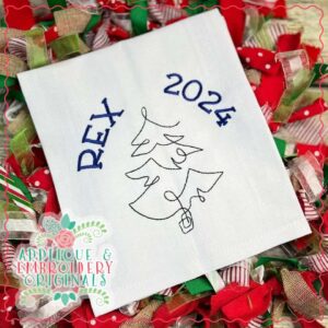 4046 Christmas Tree Embroidery Design