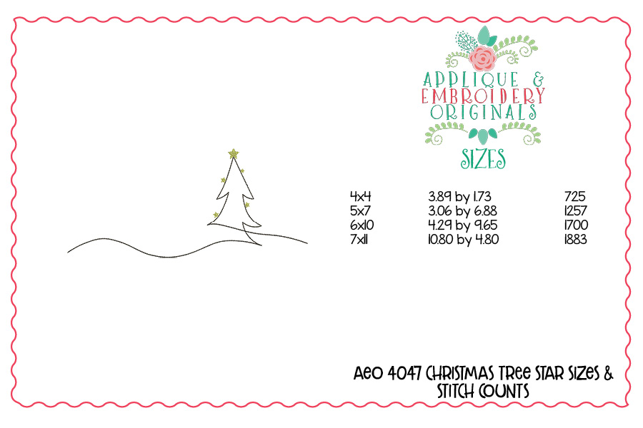 AEO 4047 Christmas Tree Stars Image