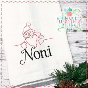 4053 Santa Embroidery Design