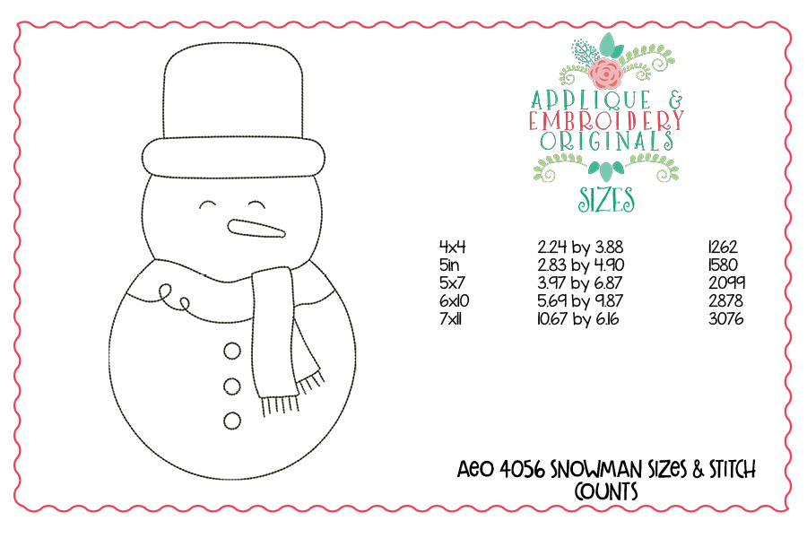AEO 4056 Snowman Image