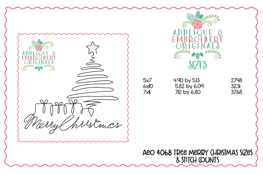 AEO 4068 Tree Merry Christmas Image
